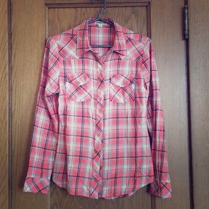 Tramp size medium plaid top